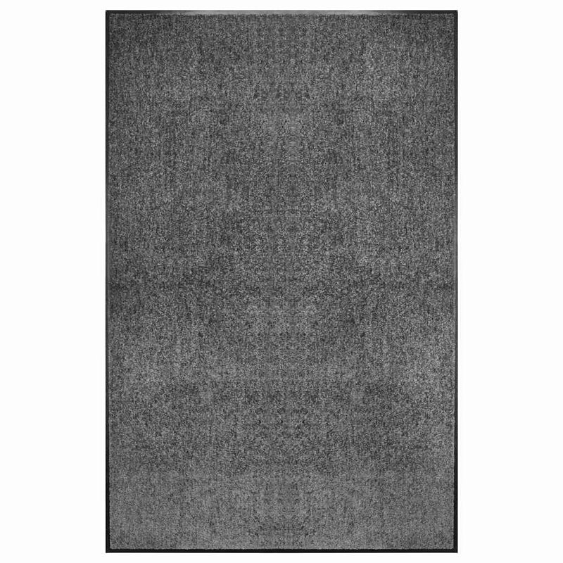 Wycieraczka Tuftowana 120x180 cm Antracytowa Antypoślizgowa Zmywalna