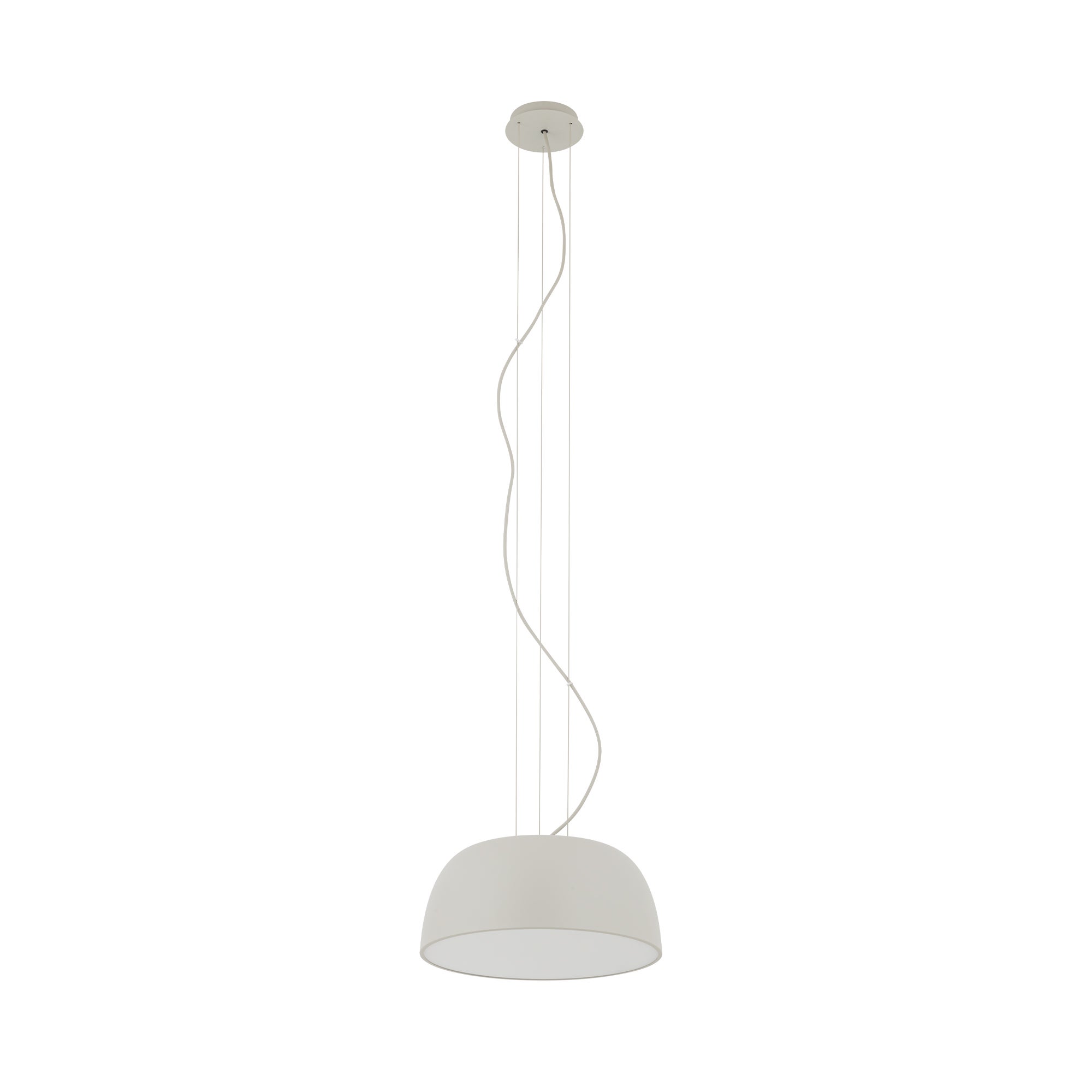 Lampa wisząca minimalistyczna szara klosz 38cm 3xE27 25W SATELLITE Nowodvorski