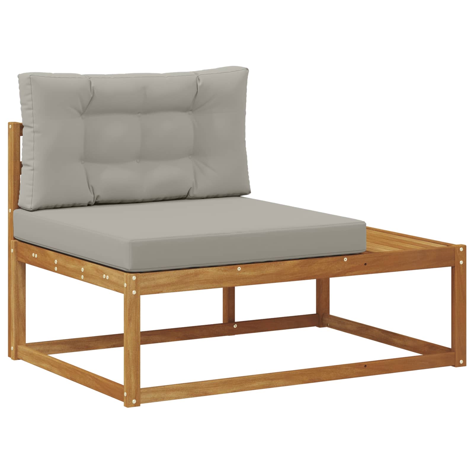 Sofa Ogrodowa Końcowa z Poduszką Naturalna