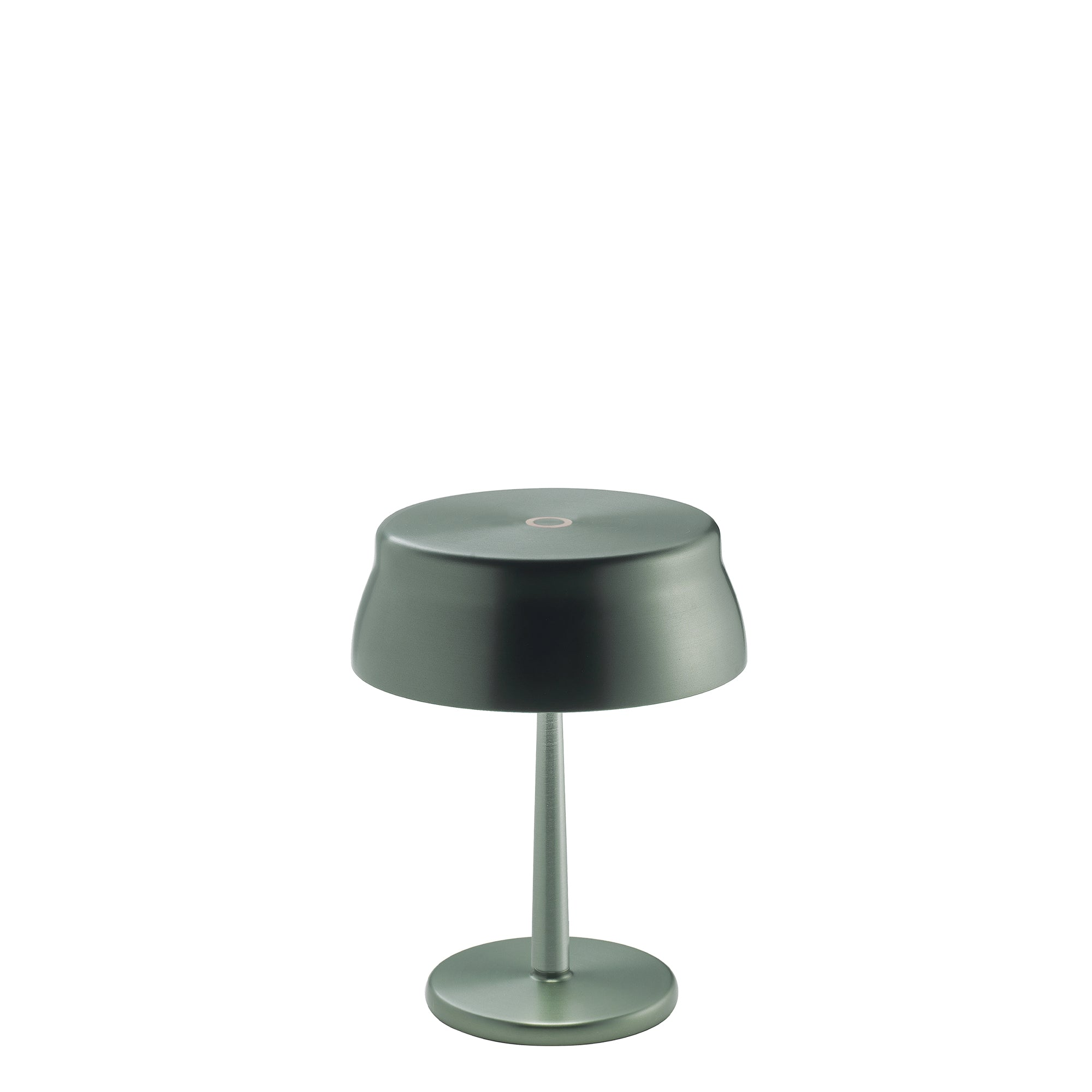 Lampa stołowa LED Zafferano SISTER LIGHT MINI Wi-Fi Smart w kolorze zielonym, ładowalna i ściemnialna