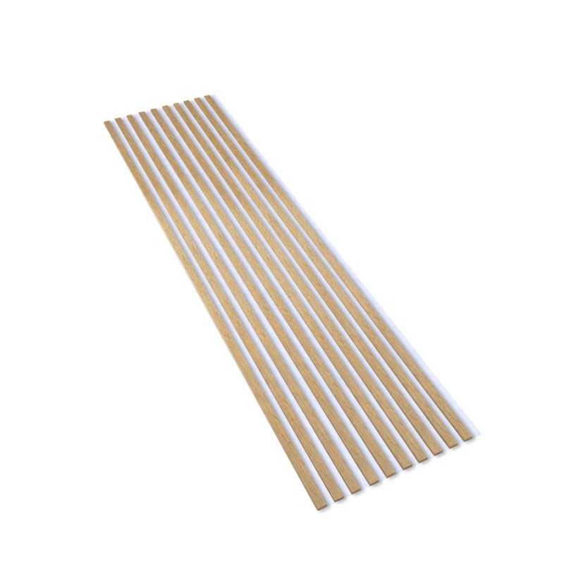 Lamele na Białym Filcu Ścienne SunWood 275x58cm Panele Dekoracyjne Dąb Cleveland 1 szt.