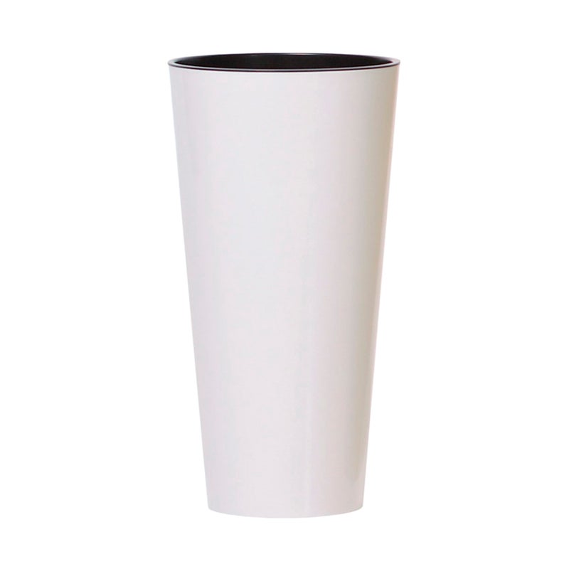 Doniczka Prosperplast TUBUS SLIM SHINE - biały DTUS250S-S449
