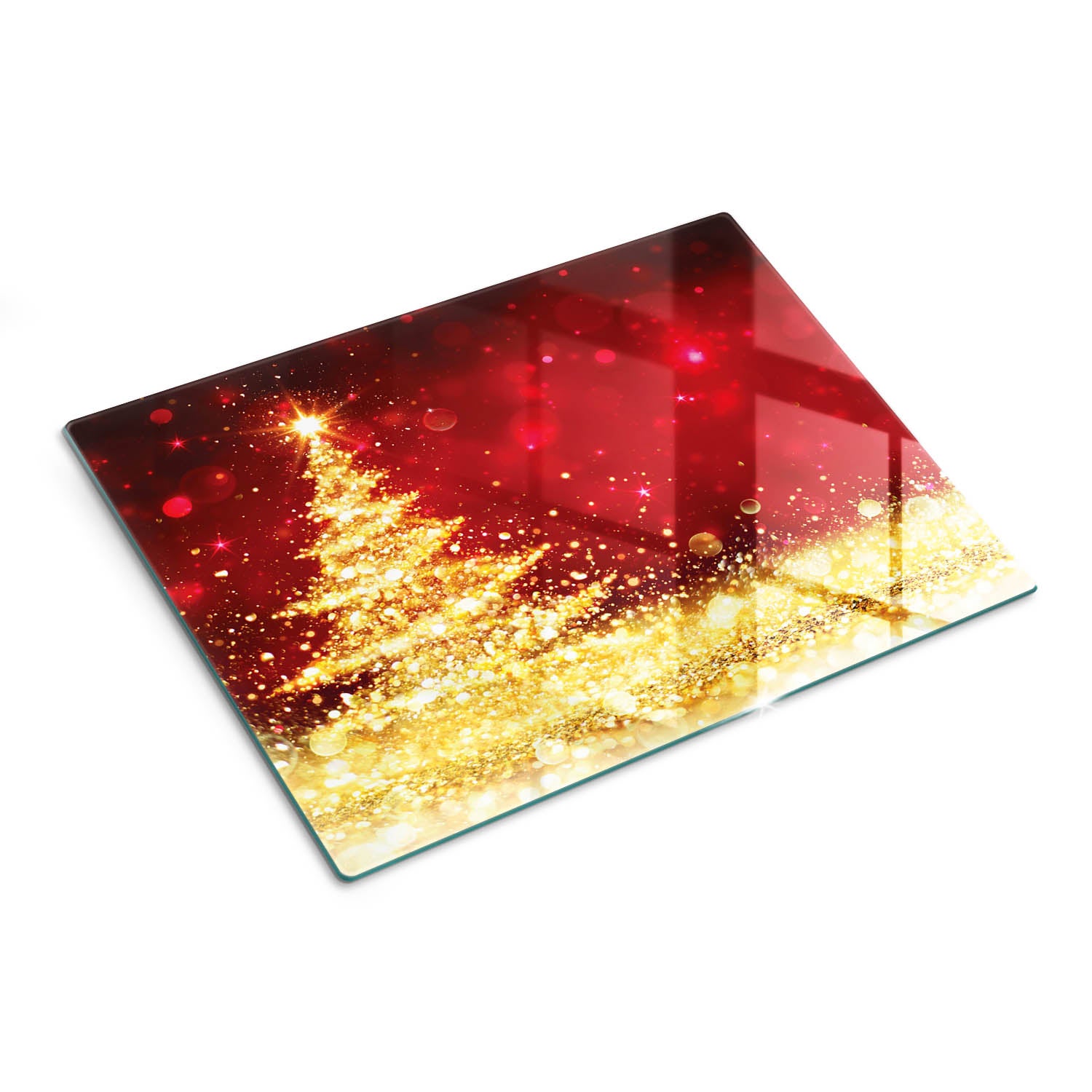 Szklana deska kuchenna z eleganckim nadrukiem - Choinka - 30x40 - Tulup