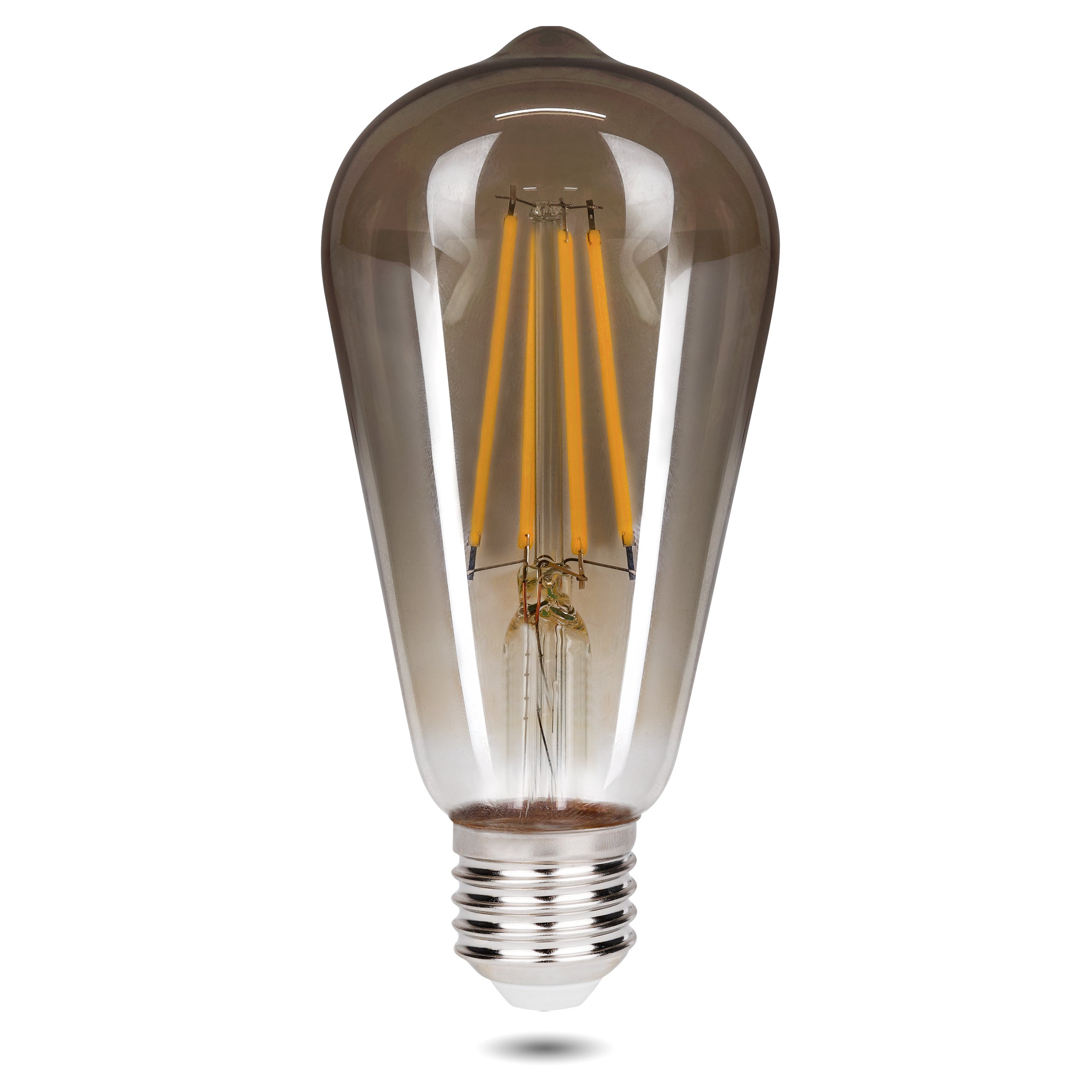 Żarówka LED E27 Filament ST64 6W 2200K ciepła biel szkło dymione MasterLED