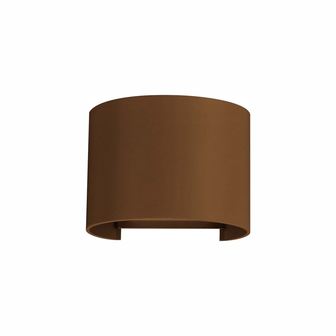 Kinkiet zewnętrzny 10cm Górne i dolne światło LED 6,8W Aluminium 2700K - Corten