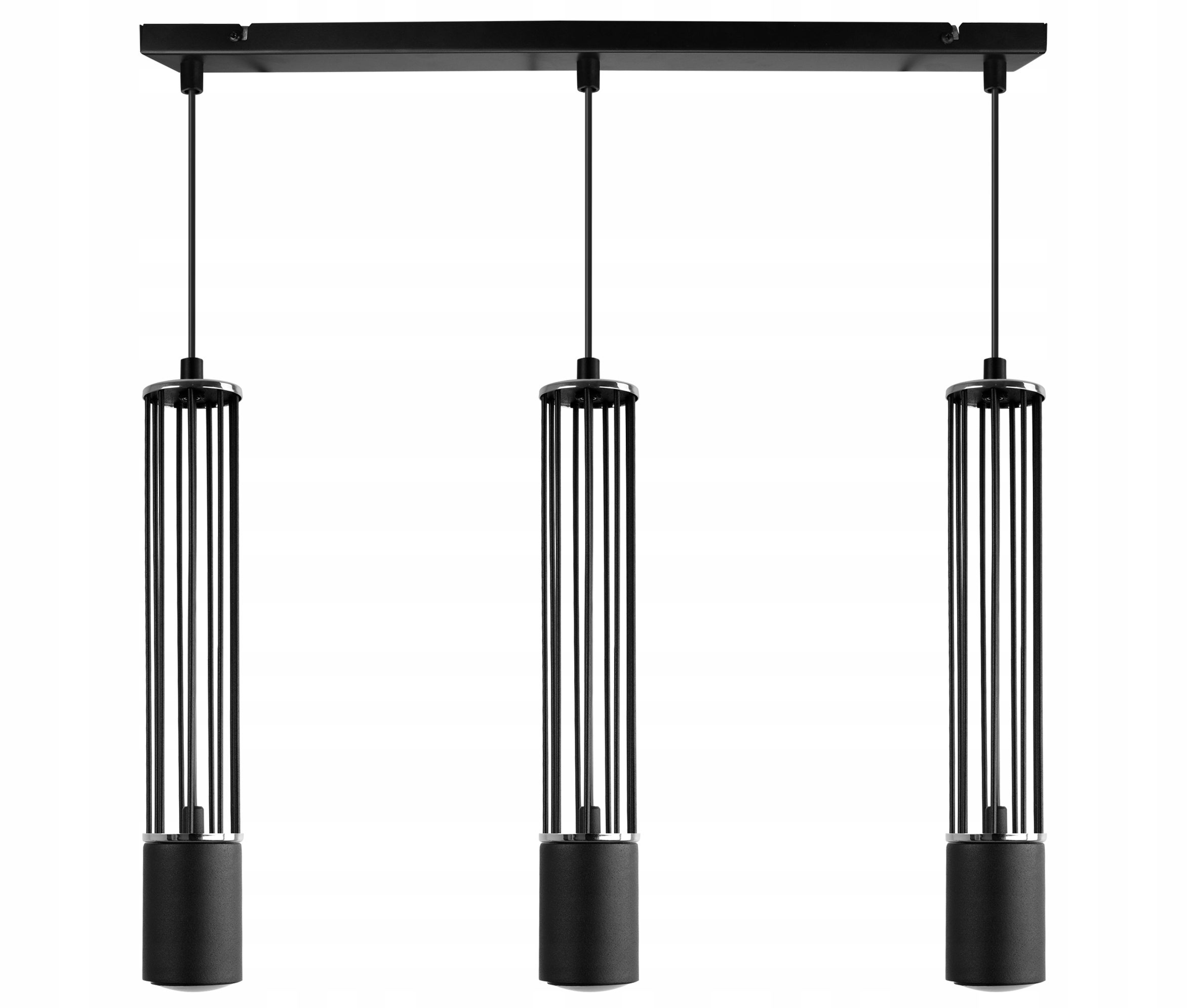 Lampa sufitowa wisząca Light Home LH Aria 3x GU10 czarny/srbrny