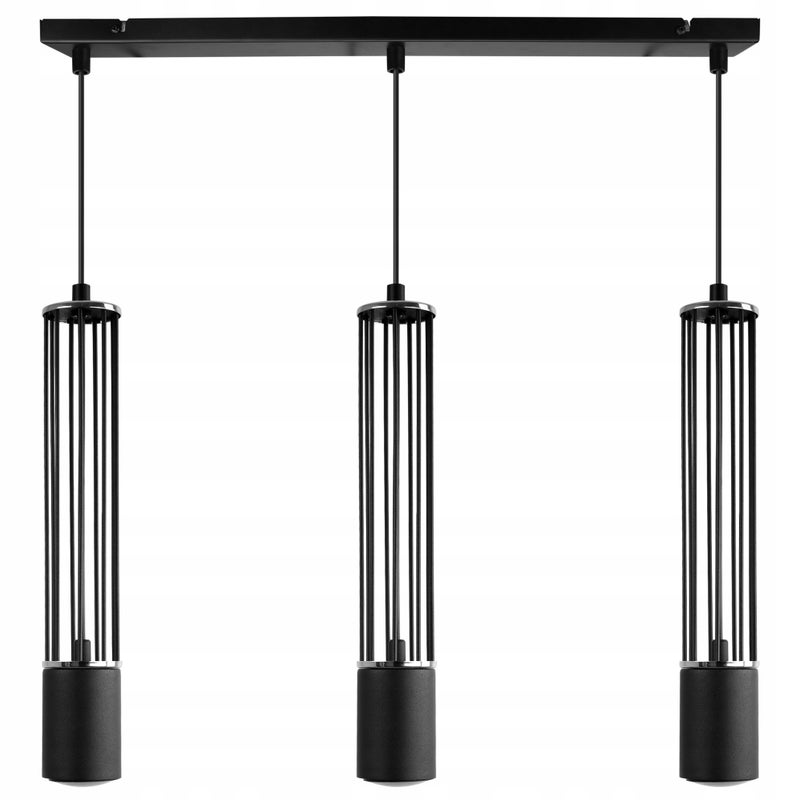 Lampa sufitowa wisząca Light Home LH Aria 3x GU10 czarny/srbrny