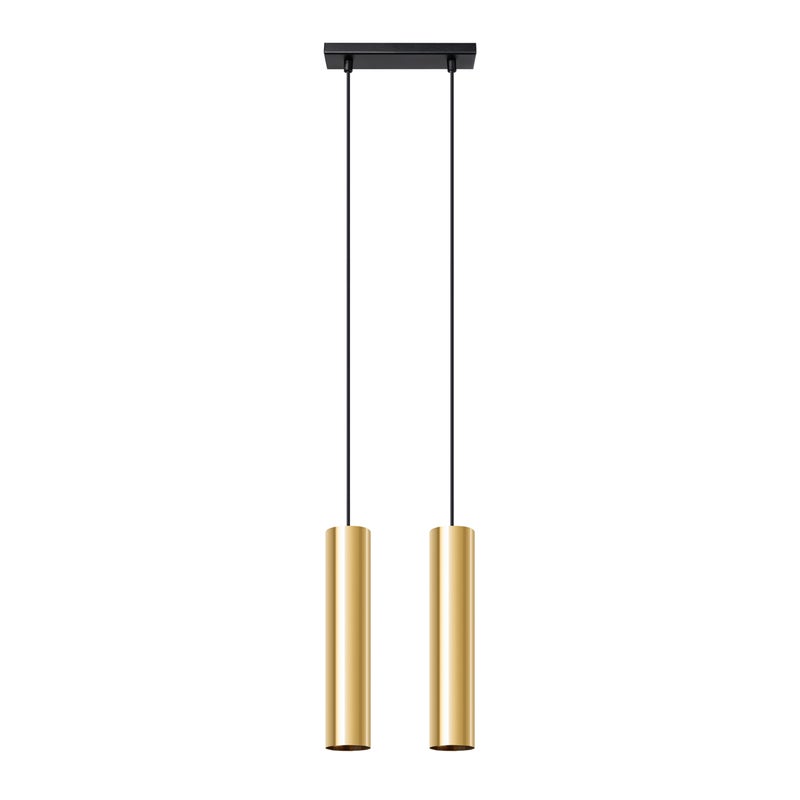 Lampa wisząca MODENO złoty połysk 2xGU10x10W metal wym:90x30x5cm IP20 Pure Lume