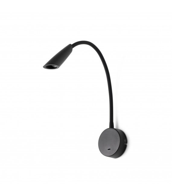 Kinkiet 6 W 3000 K, 150 lm, IP20, czarny - FARO BOKEN