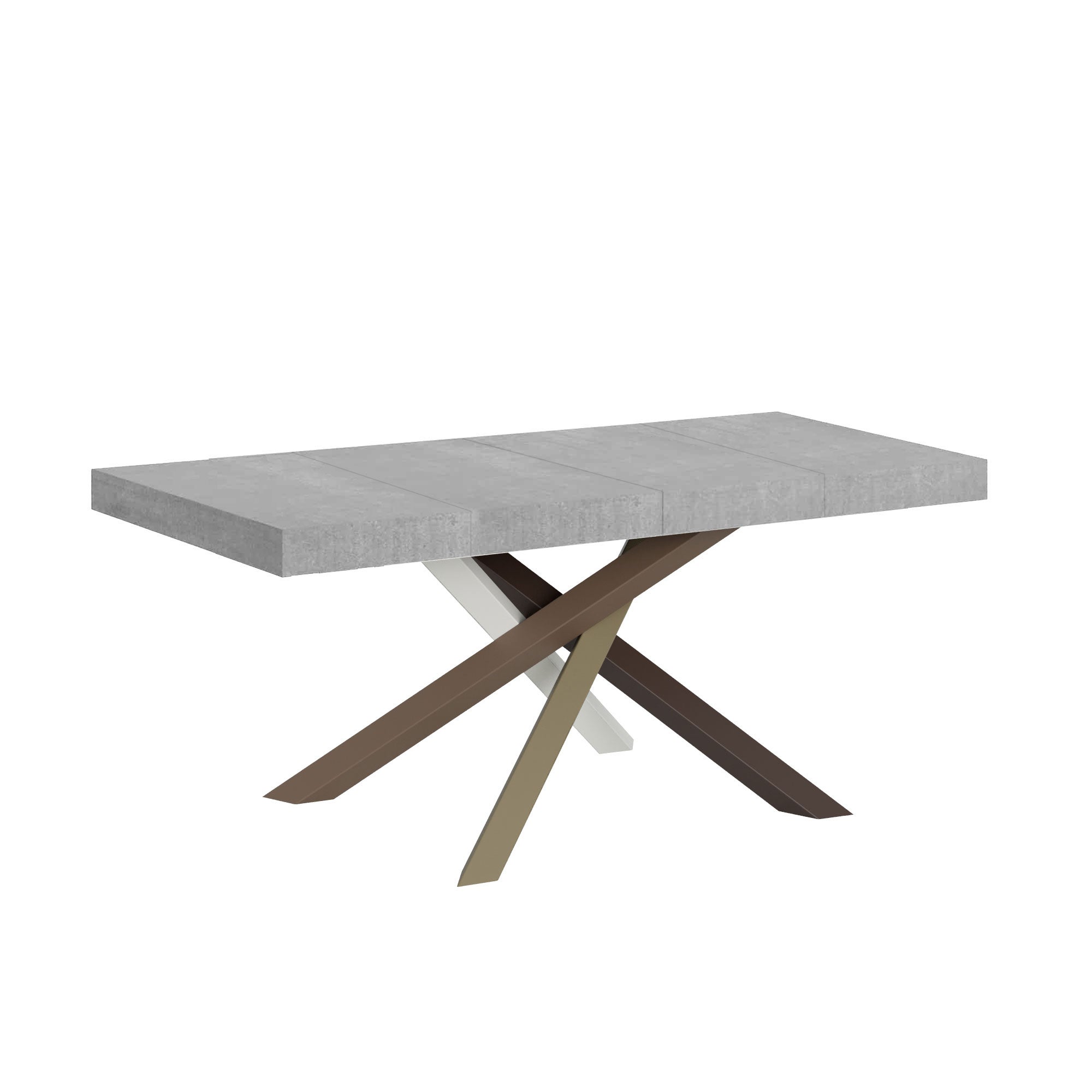 Stół rozkładany 90x120/224 cm Rama Volantis Premium Cemento 4/C