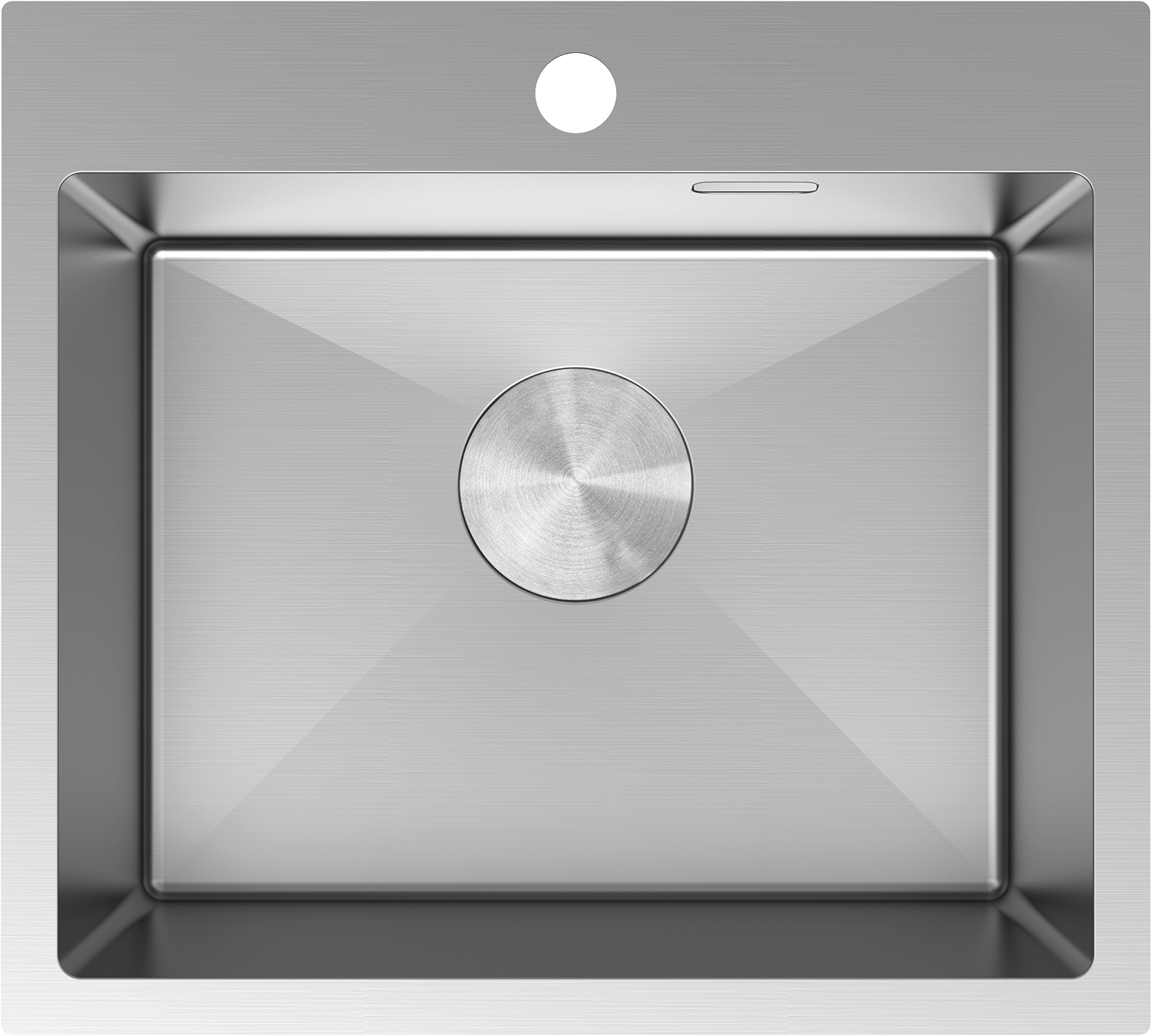 Mexen Solix zlewozmywak stalowy 1-komorowy 500 x 450 mm, inox - 6402501000-01