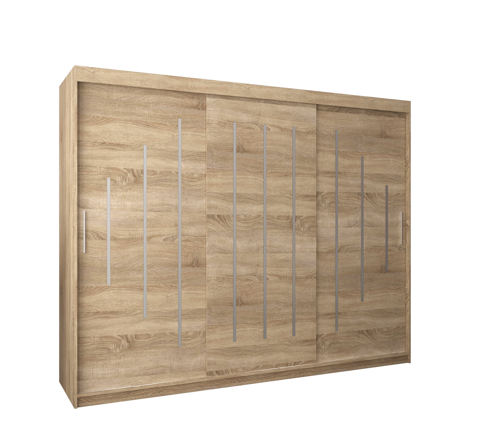 Szafa przesuwna garderoba York 250 x 62 x 200 cm Sonoma - Abiks Meble