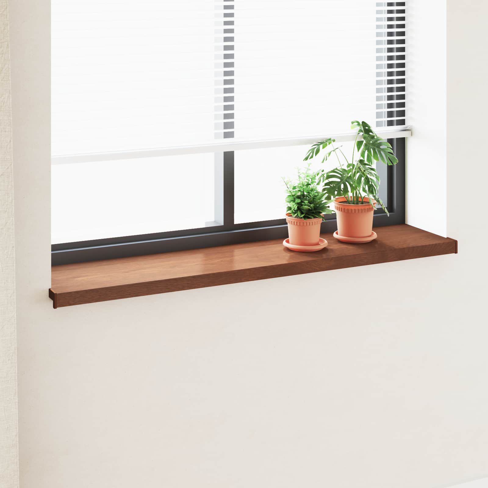 Parapet okienny Brązowe drewno 160 x 30 x 4,5 cm PVC vidaXL