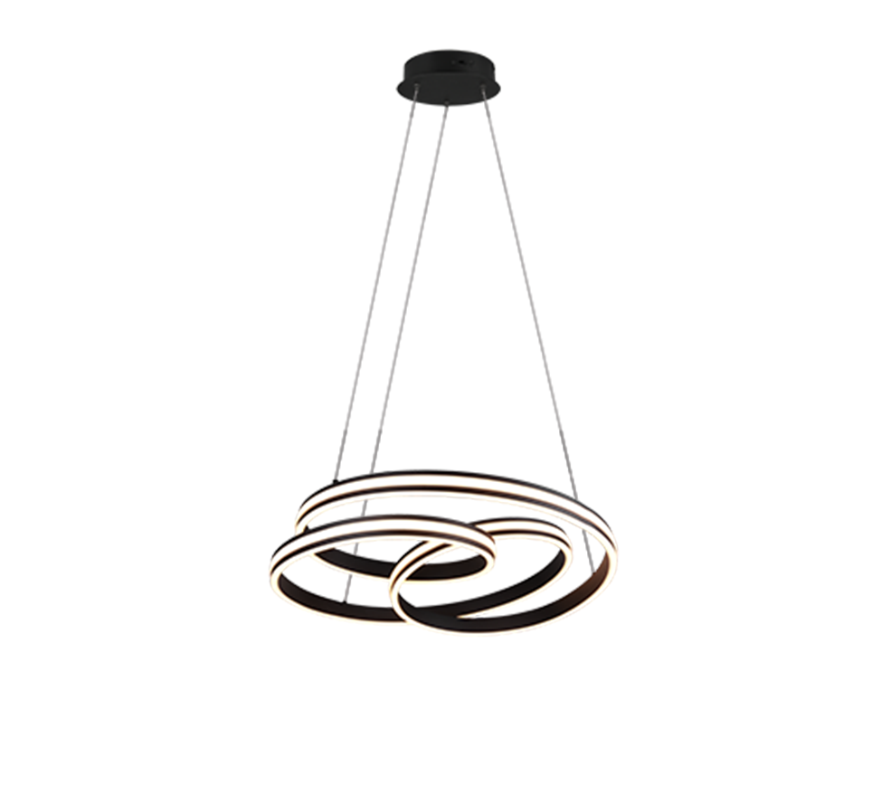 Lampa wisząca LED YARA czarny Trio 326210132