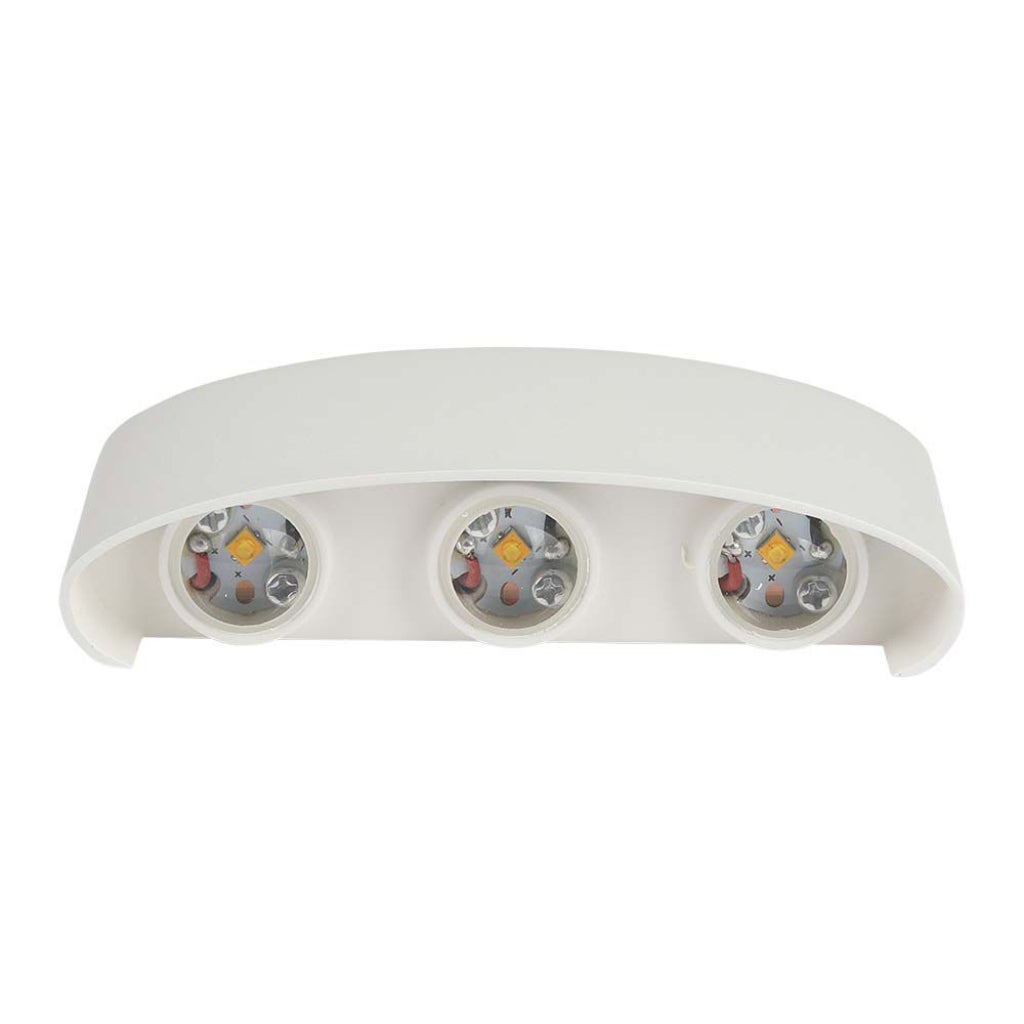 Kinkiet LED VT-846 biały 6W Neutralna biel 630lm aluminium wym:4x17x8cm IP54 V-TAC