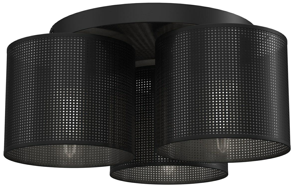 Lampa wisząca Loft shade czarny mat 3xE27x15W metal wym:18x45x45cm IP20 Luminex