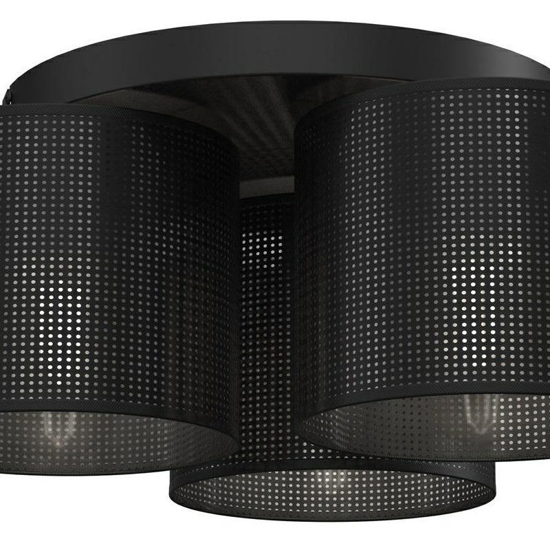 Lampa wisząca Loft shade czarny mat 3xE27x15W metal wym:18x45x45cm IP20 Luminex