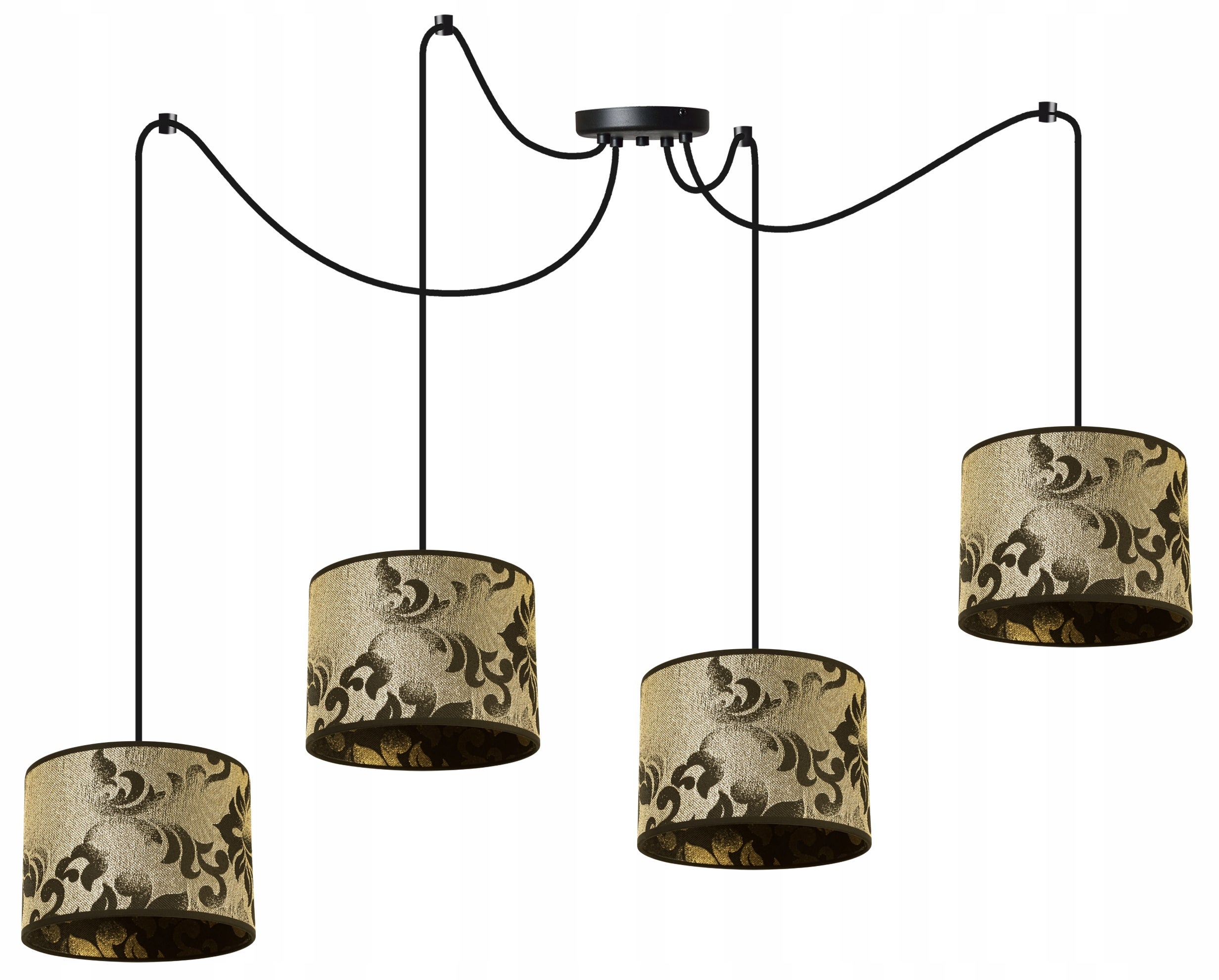 Lampa sufitowa wisząca Light Home LH Pająk Werona 4x E27 60W ciemne złoto
