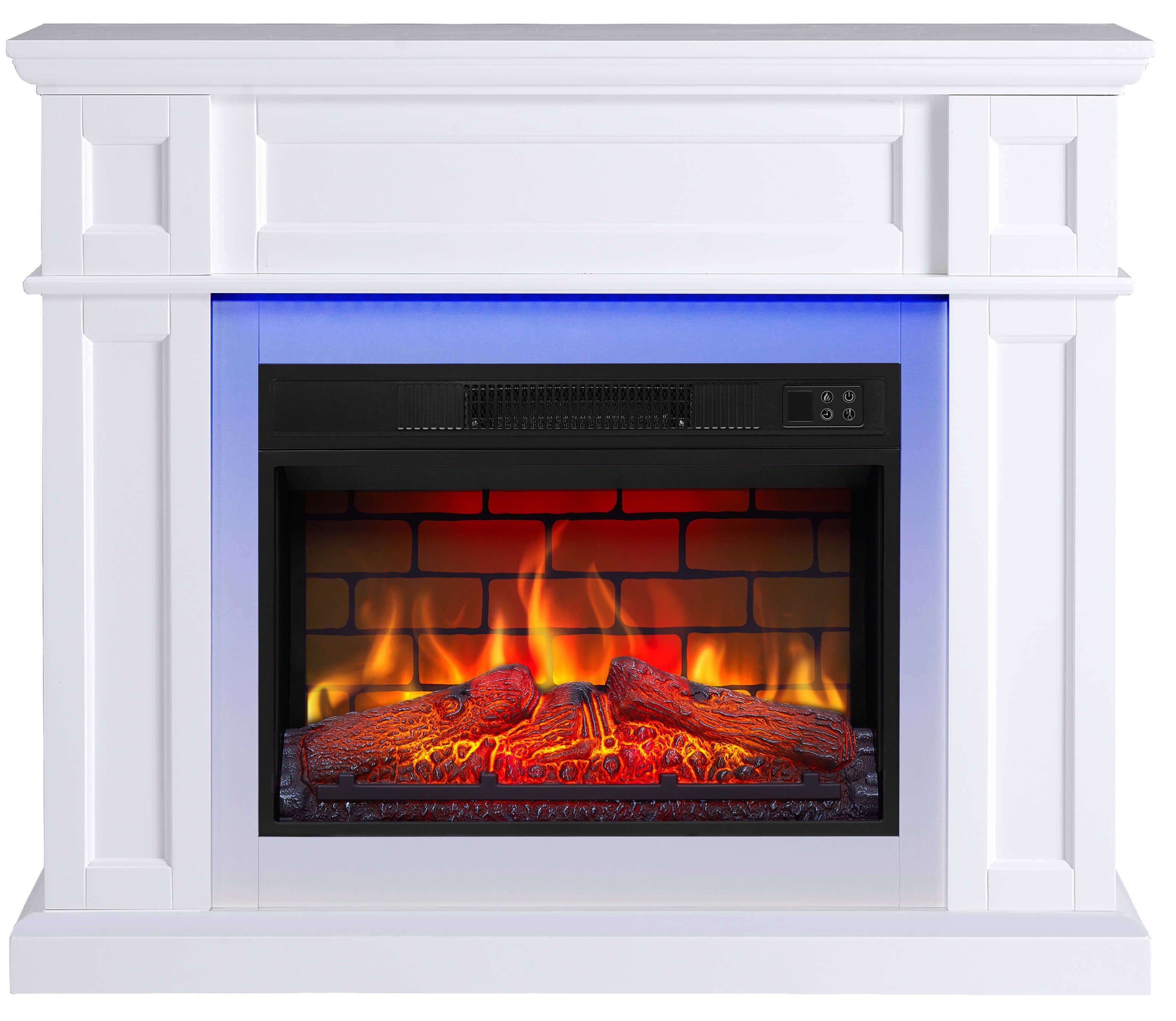 Kominek elektryczny ArtiFlame Linz AF23BS biały z podświetleniem LED