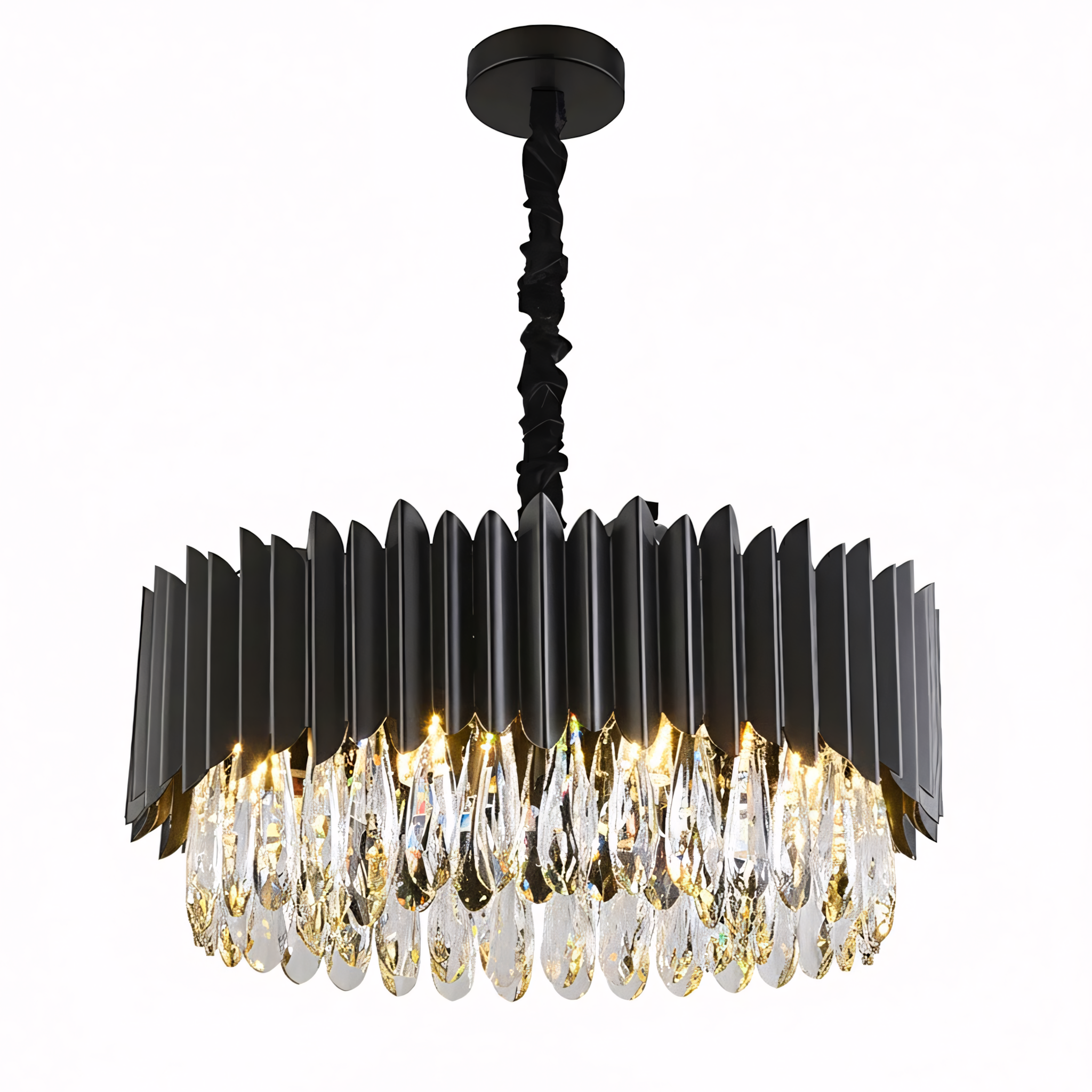 Lampa Sufitowa Wisząca Toolight App1657-8Cp Czarny