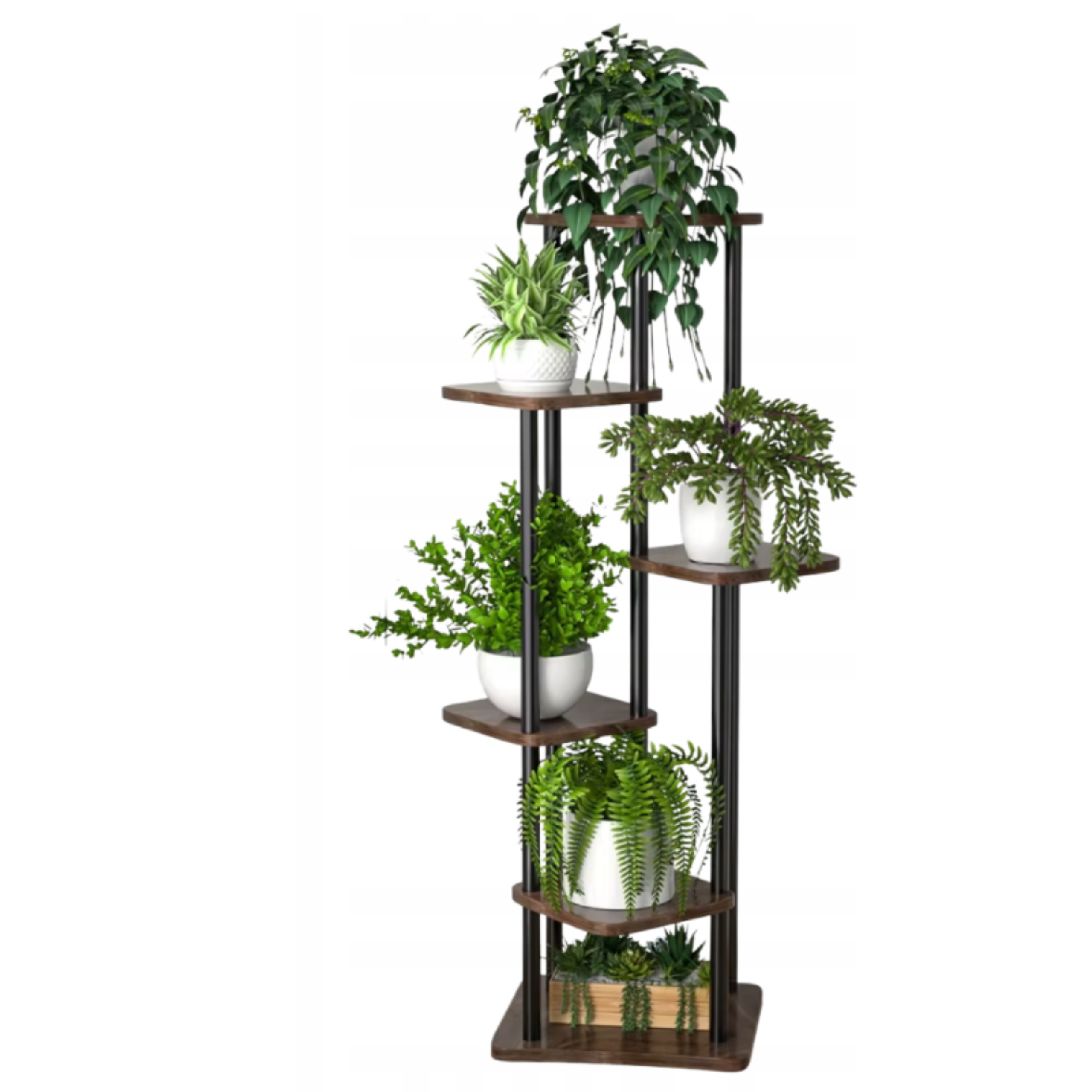Kwietnik Artdesign na kwiaty stojak metalowy stojący loft rośliny regał 132cm 1 szt.