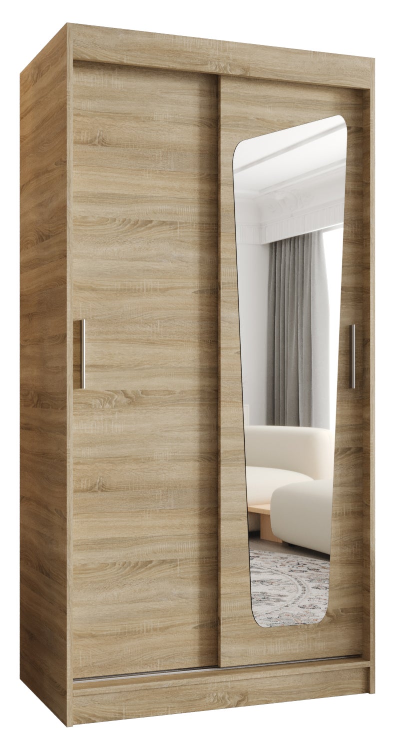Szafa przesuwna garderoba MOKA 100 x 62 x 200 cm Sonoma