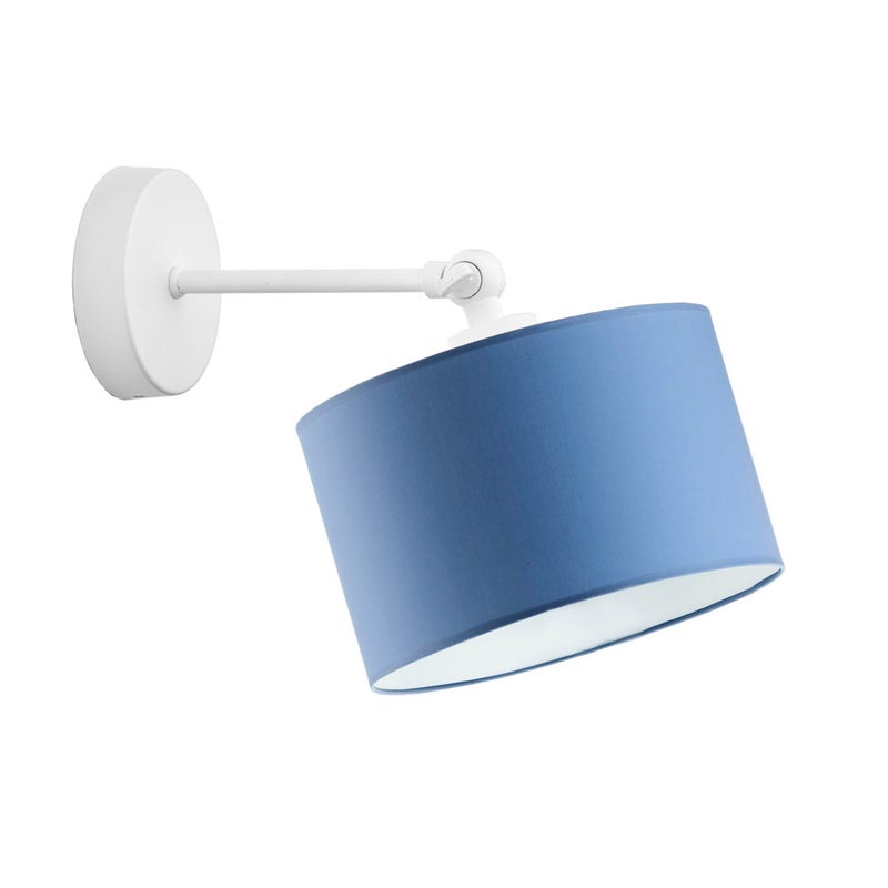 Kinkiet przegubowy lampa ścienna lampa na ścianę regulowany z abażurem walec LOKO