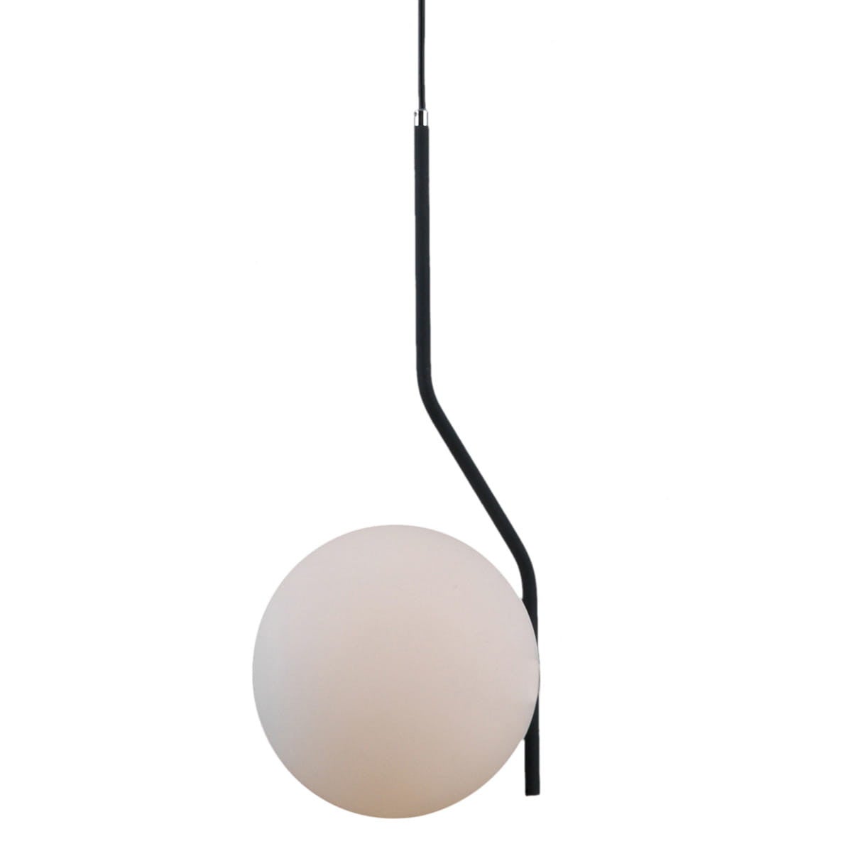 Lampa sufitowa wisząca Carimi grafitowo-biała 1xE27x5W nowoczesna wym: 100 x 20 x 20 cm szkło Italux