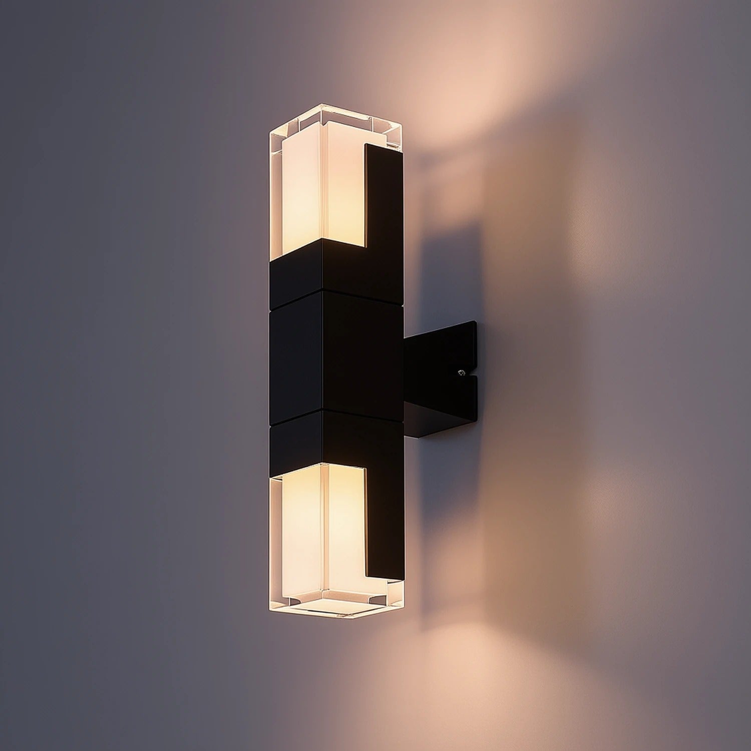 Kinkiet zewnętrzny DARVAS LED 12W Odcienie bieli 830lm czarno-biały-przezroczysty wym: 35x6,5x11,5 cm IP54 Rabalux