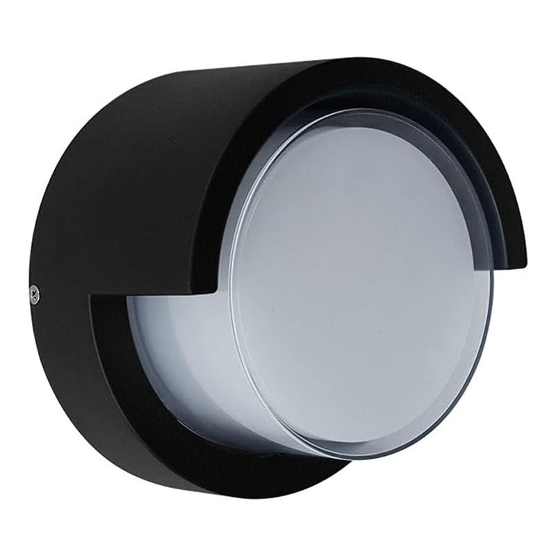 Wodoodporna lampa ścienna zewnętrzna, wpuszczana lampa punktowa do ganku, patio, ogrodu i balkonu (ciepłe światło 3000 K)