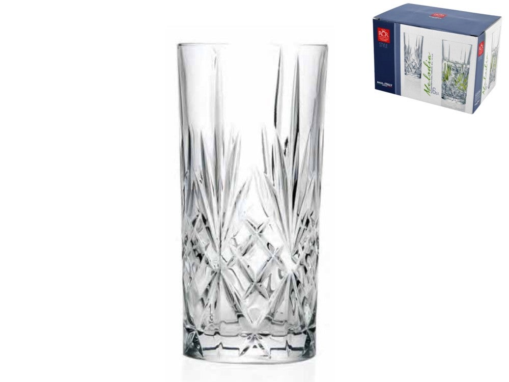 Szklanki Melody Clear Glass High Base Cl36