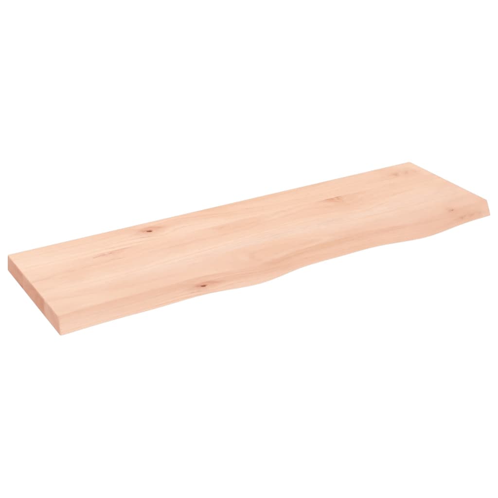 Blat Łazienkowy Surowy z Litego Drewna 100x30 cm Brązowy