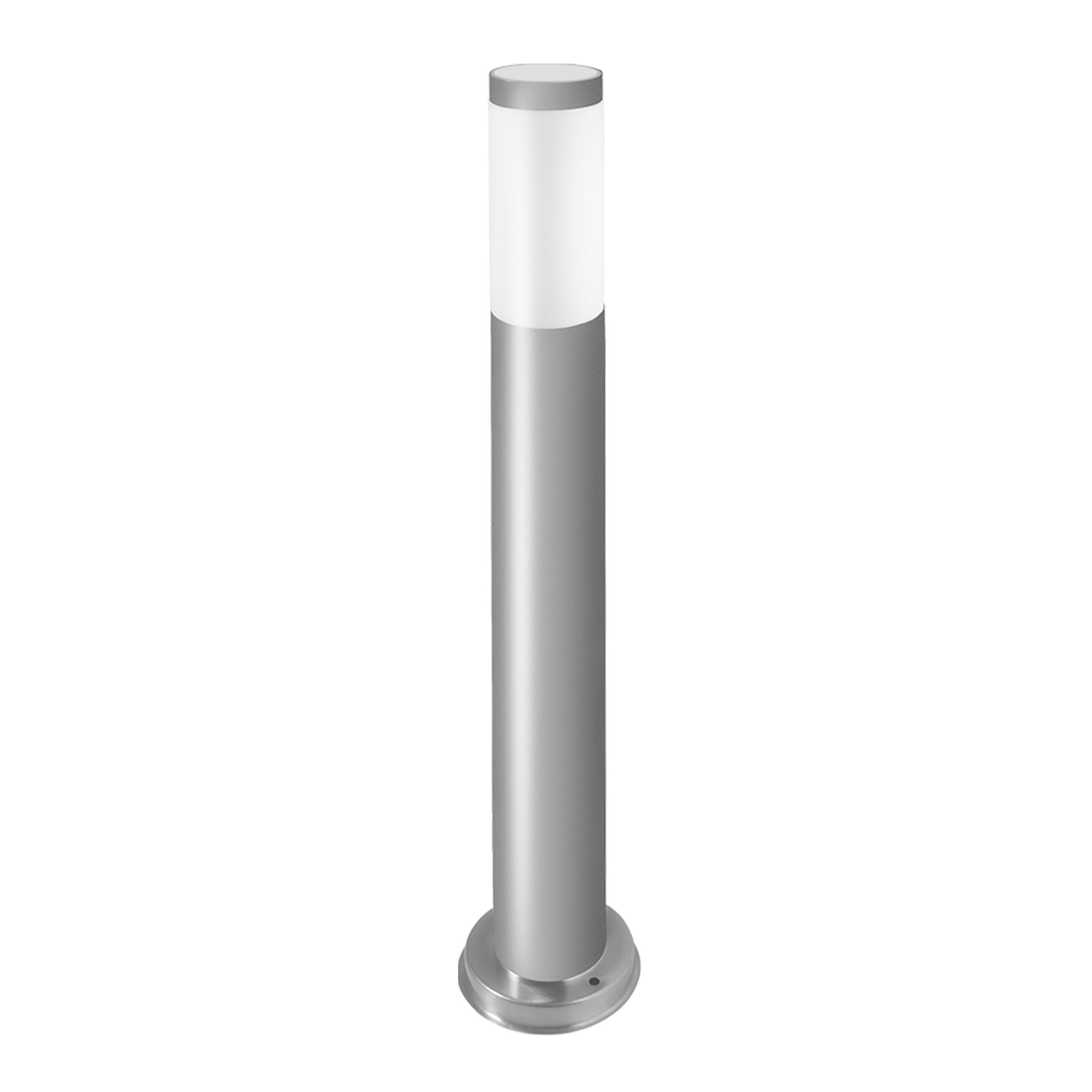 Lampa ogrodowa E27 LED Manila 65cm IP44 oprawa stojąca zewnętrzna srebrna MasterLED
