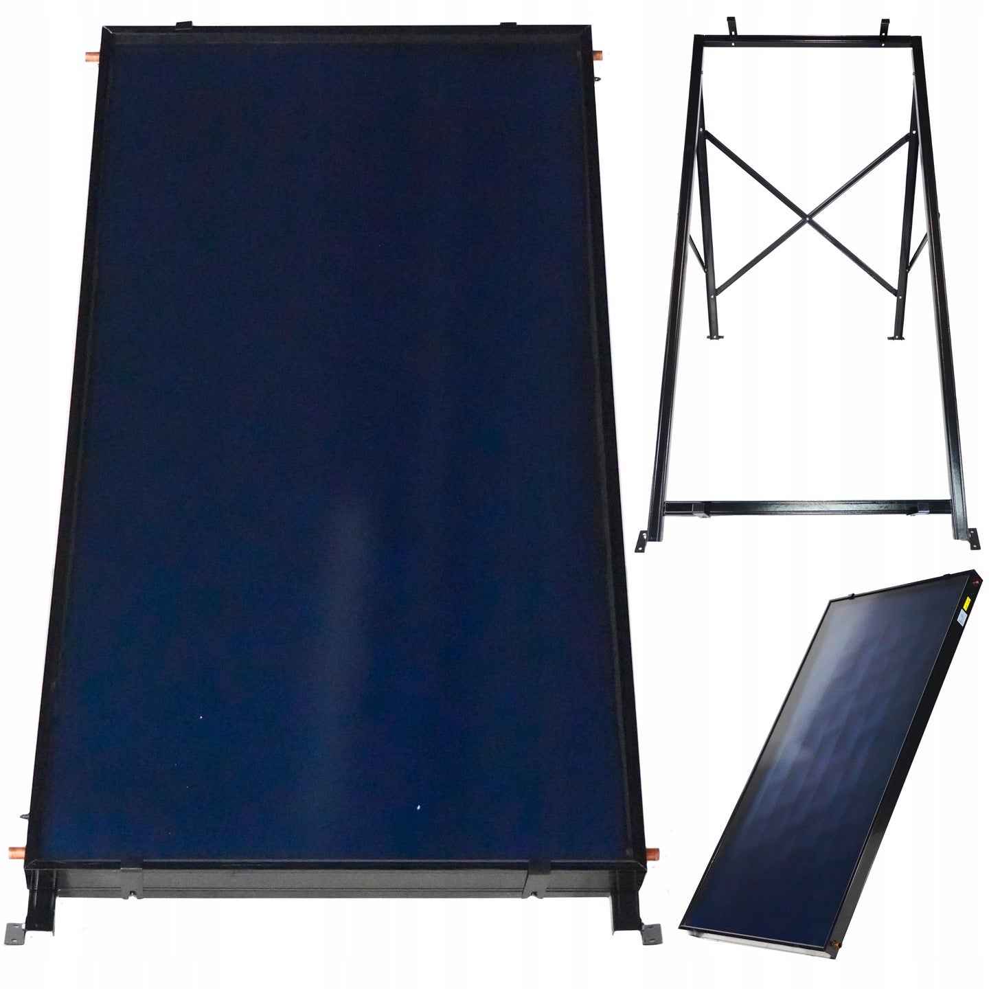 Kolektor panel słoneczny płaski solarny 2,5m łatwy montaż zestaw Thunder