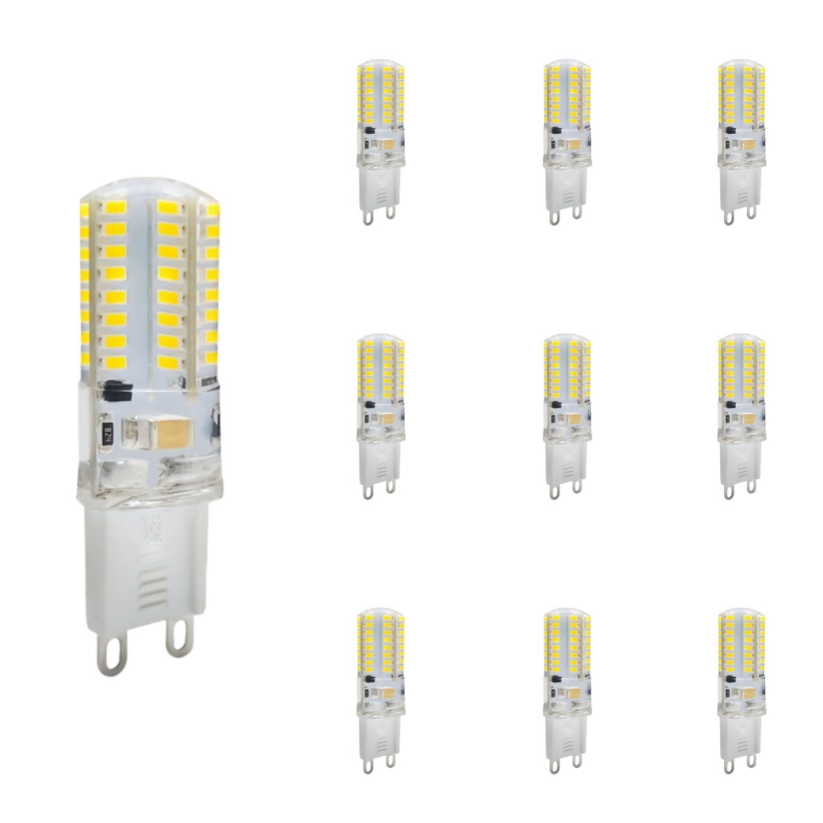Koraliki LED, trzonek G9, koraliki kryształowe 220V 3W, światło białe, żarówka energooszczędna, rdzeń lampy, (10 sztuk)