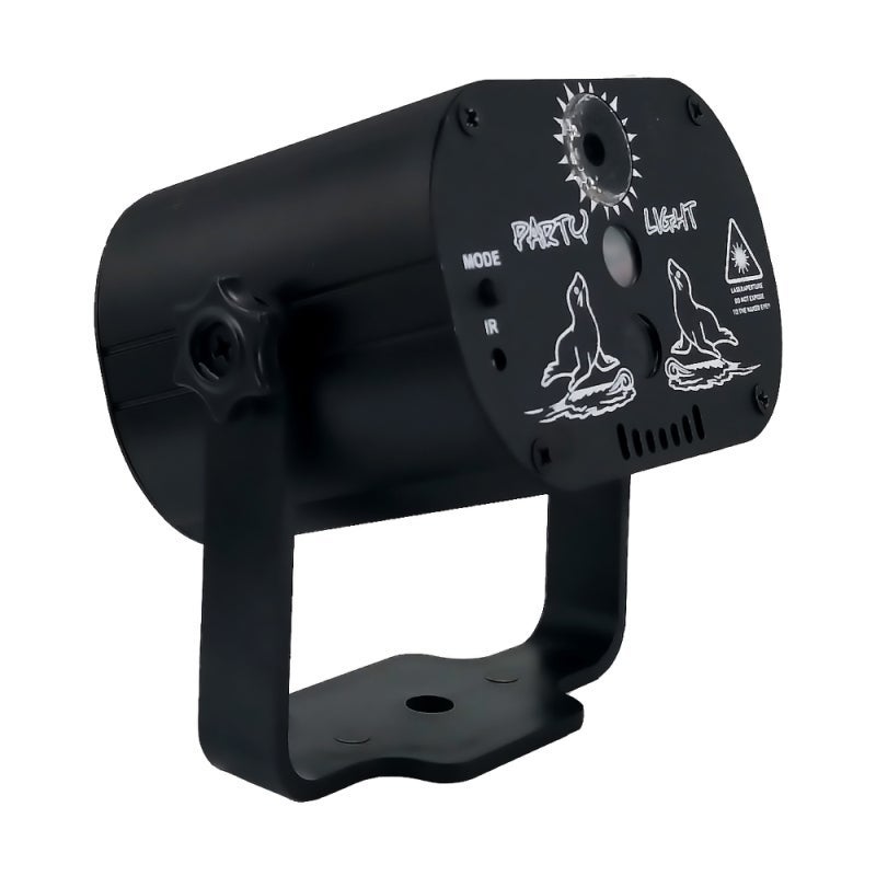 Mini projektor LED z laserem USB, 60 wzorów kolorowego oświetlenia DJ Disco, idealny na wesele/urodziny, światła na imprezy