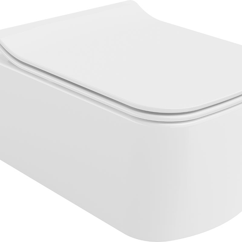 Mexen York miska wc Rimless z deską wolnoopadającą slim, duroplast, biała połysk - 30114000