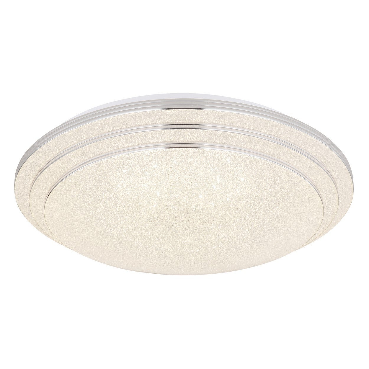 Oprawa sufitowa wpuszczana w szkło wzorzyste, biała dioda LED, ściemnialna 2700-6500 K, sterowana pilotem