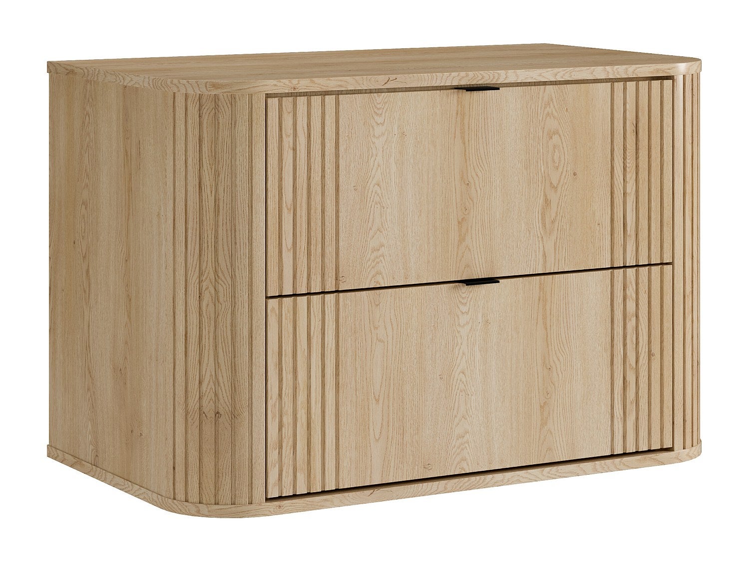 Szafka łazienkowa wisząca pod umywalkę - Kolor jasny naturalny - 80 cm - FILOR