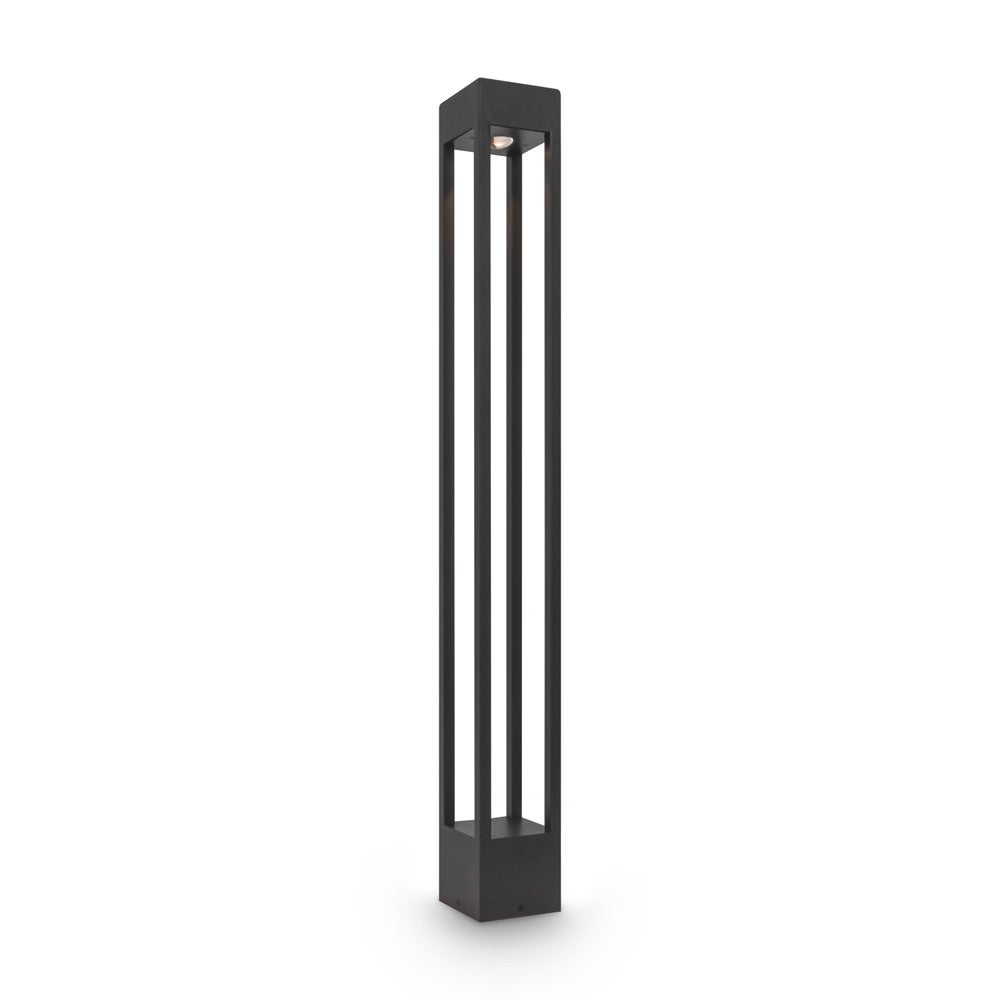 Lampa ogrodowa stojąca z czujnikiem Elbe grafitowa LED 10W 3000K 650lm IP65 wym: 100 x 11 x 11 cm metal Maytoni
