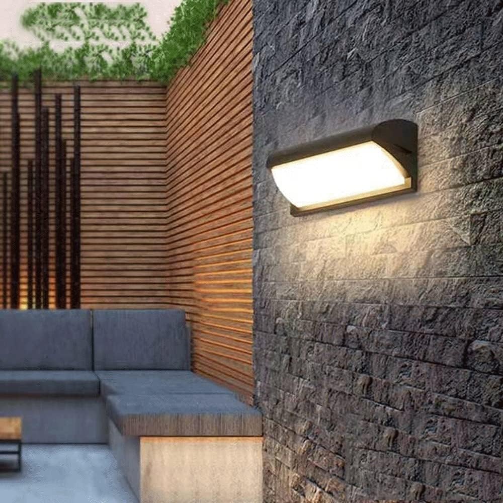 Kinkiet LED 18 W, aluminiowy, do użytku wewnątrz i na zewnątrz, wodoodporny, IP65, białe światło