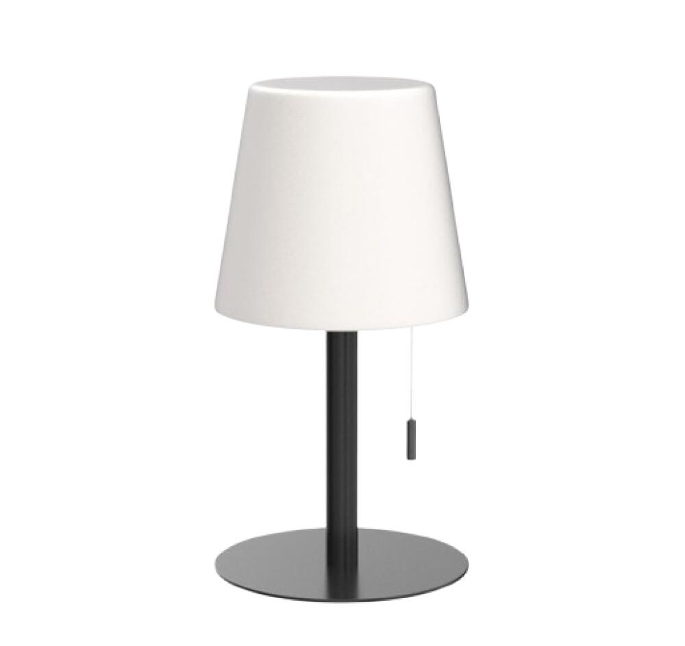 Czarna bezprzewodowa lampa stołowa, 16 kolorów, ciepła biel, ściemnialna, lampa stołowa do użytku na zewnątrz, akumulatorowa, wodoodporna IP54, idealn