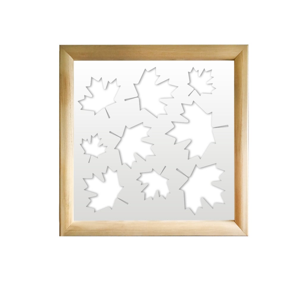 KLON - Kwadratowe moduły dekoracyjne z drewna i PCV - Rozmiar 48x48 cm - Grubość 47 mm - Kolor wewnętrzny BIAŁY