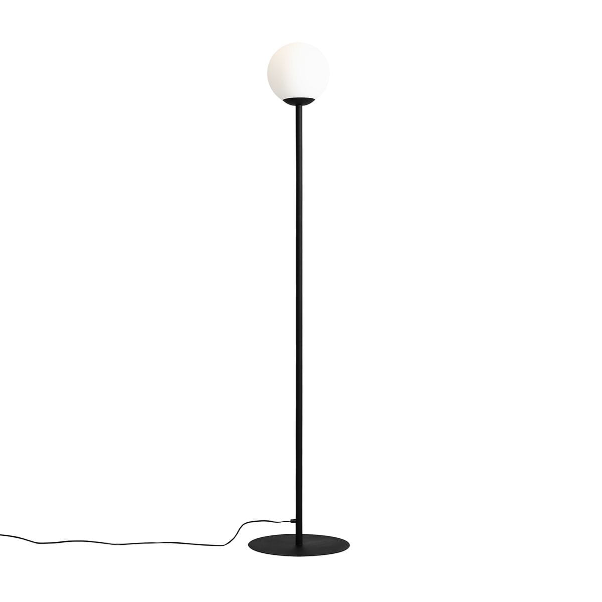 Lampa podłogowa PINNE czarno-biała 1xE27x15W metal wym:162x32x32cm IP20 Aldex