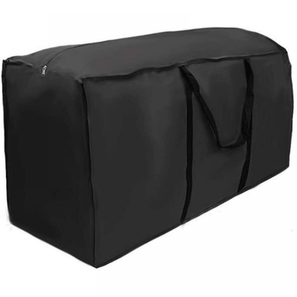 Torba do przechowywania poduszek ogrodowych, wodoodporna torba do przechowywania poduszek ogrodowych, czarna, 173 x 76 x 51 cm