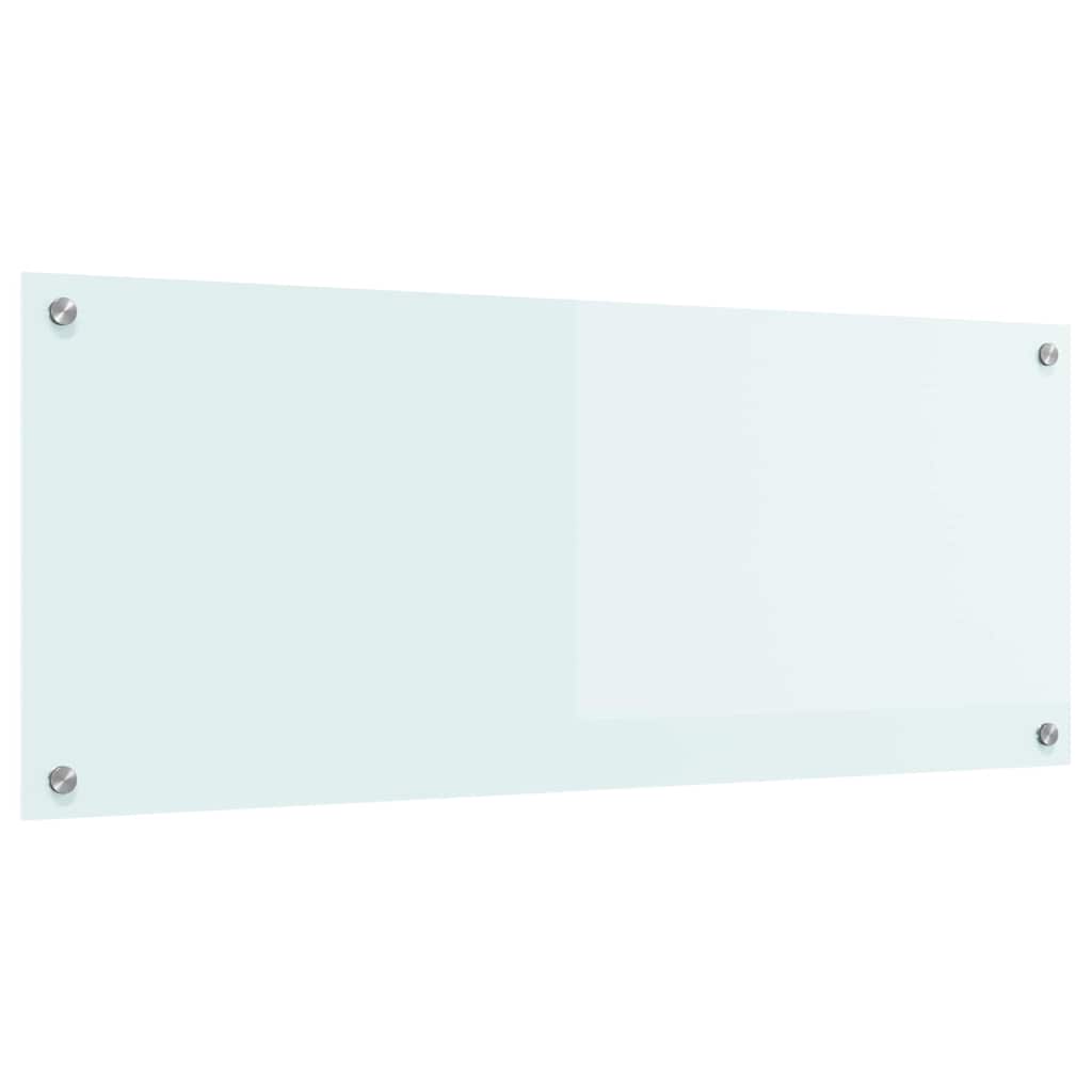 Panel Kuchenny ze Szkła Hartowanego 100x40 cm Mleczny do Kuchni