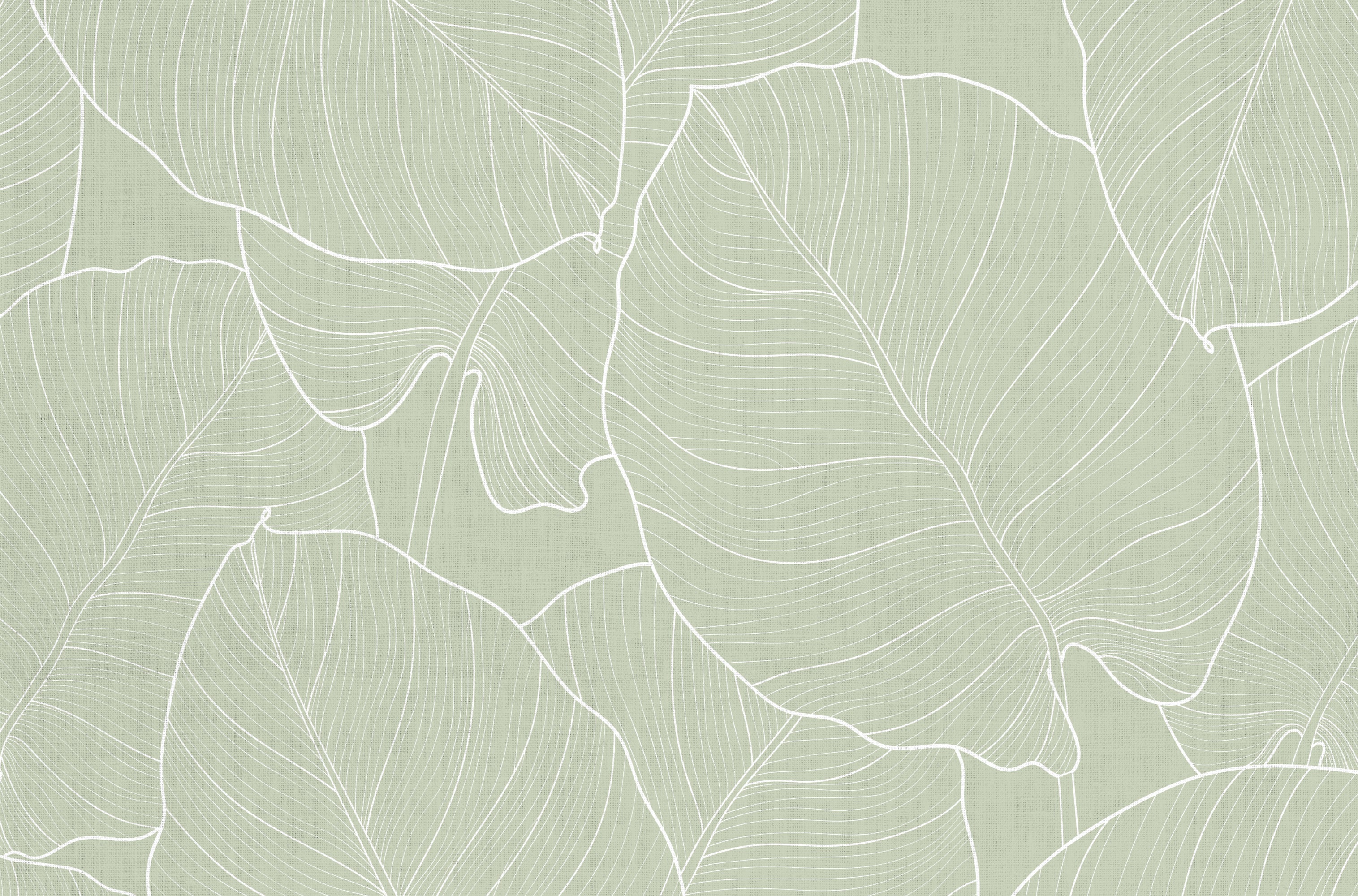 Mata winylowa Green Leaves 66x100 cm - PVC antypoślizgowa, gładka z nadrukiem, winylowa do kuchni lub salonu, zmywalna