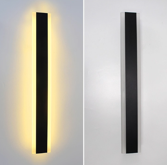 Lampa ścienna LED na zewnątrz 40cm – IP65, korpus aluminiowy, ciepła biel, idealna do ogrodu i na werandę