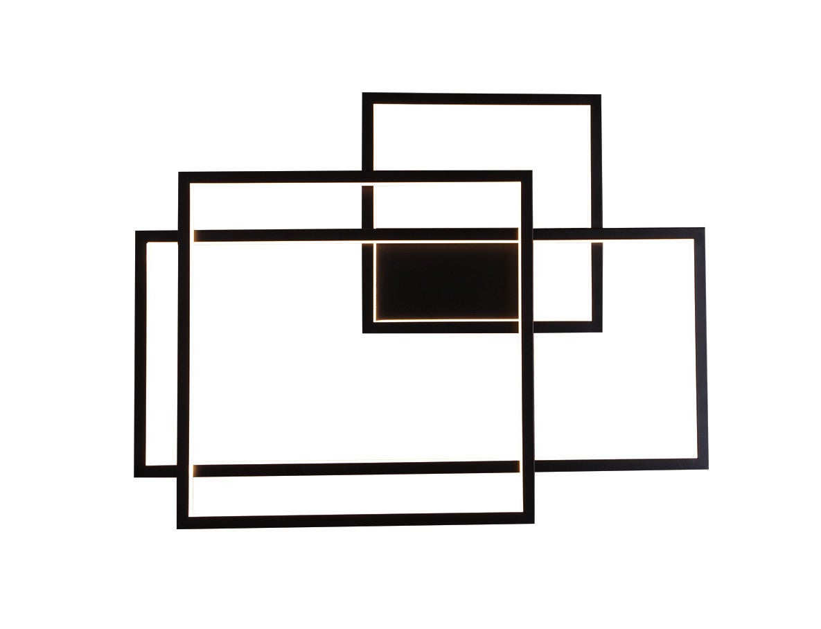 Kinkiet ścienny nowoczesny geometryczny czarny GEOMETRIC LED 45W W0233D Maxlight