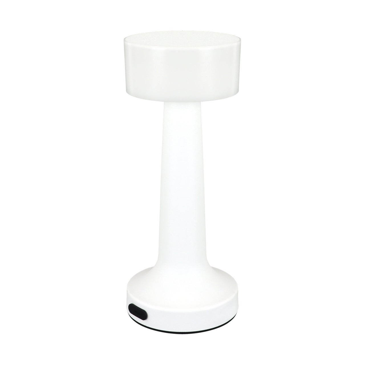 Lampa stołowa nowoczesna biała smukła okrągła USB-C przenośna dotykowa LED 2.5W HANTLA Struhm